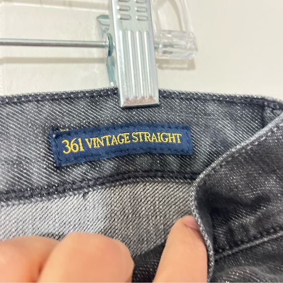 Lucky Brand 361 Vintage Straight Jeans Men’s  Gray  Size 31x32 Distressed - Picture 5 of 15